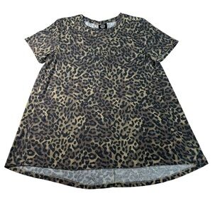 Bobeau Woman’s Leopard Print Shirt